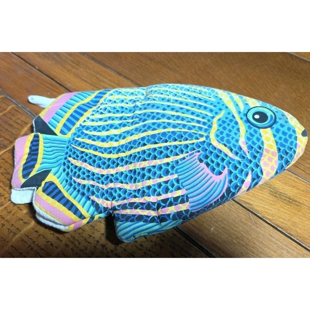 Vintage Boston Warehouse Oven Mitt Decorative Tropical Fish 11 inch 1993‎